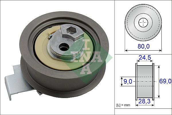 INA 531 0840 10 - Натяжной ролик, зубчатый ремень ГРМ mashina-shop.ru