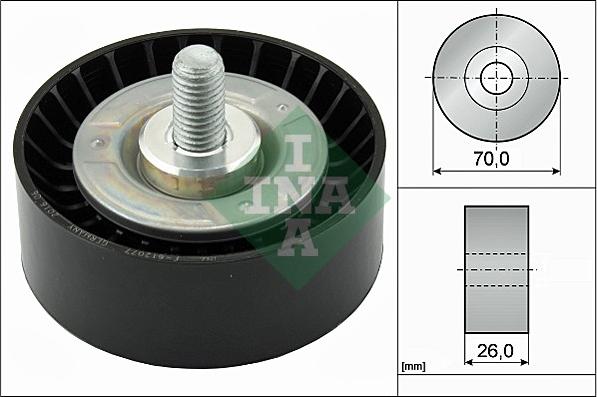 INA 532 0475 10 - Ролик, поликлиновый ремень mashina-shop.ru