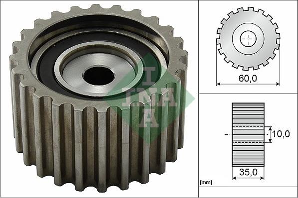 INA 532 0085 20 - Направляющий ролик, зубчатый ремень ГРМ mashina-shop.ru