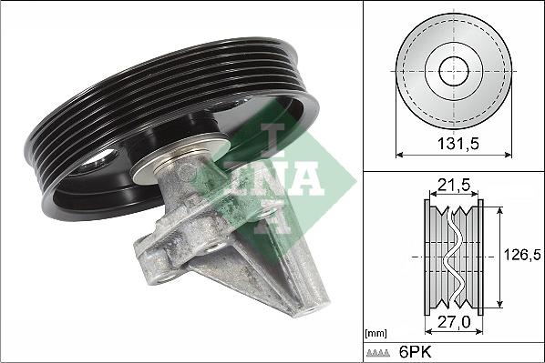 INA 532 0354 10 - Ролик, поликлиновый ремень mashina-shop.ru