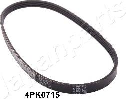 Japanparts DV-4PK0715 - Поликлиновой ремень mashina-shop.ru