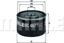 KNECHT OC 467 - Масляный фильтр mashina-shop.ru