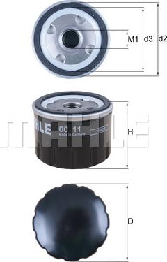 KNECHT OC 11 - Масляный фильтр mashina-shop.ru