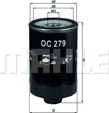 KNECHT OC 279 - Масляный фильтр mashina-shop.ru