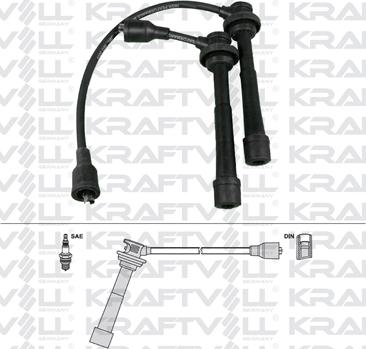 KRAFTVOLL GERMANY 05070282 - Комплект проводов зажигания mashina-shop.ru