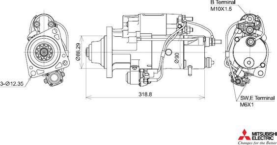 KUTNAK AUTOMOTIVE 723542/M - Стартер mashina-shop.ru