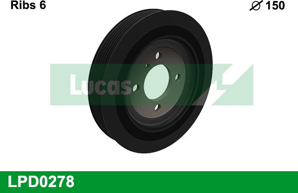 LUCAS LPD0278 - Шкив коленчатого вала mashina-shop.ru