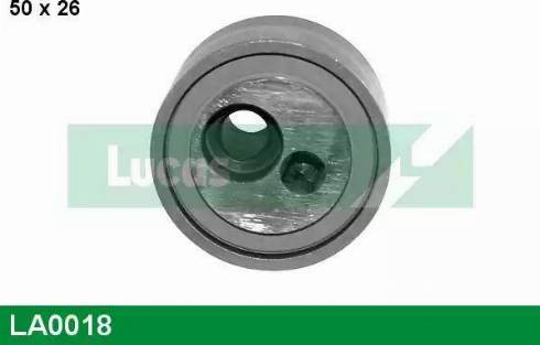 Lucas Engine Drive LA0018 - Ролик, поликлиновый ремень mashina-shop.ru