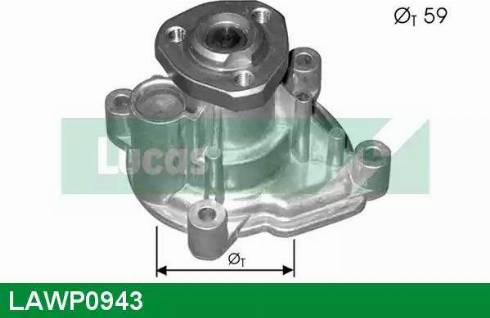 Lucas Engine Drive LAWP0943 - Водяной насос mashina-shop.ru