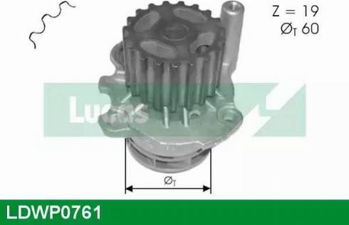 Lucas Engine Drive LDWP0761 - Водяной насос mashina-shop.ru