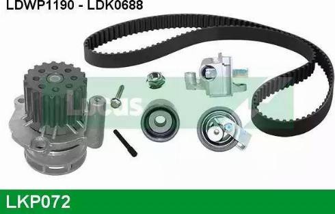 Lucas Engine Drive LKP072 - Водяной насос + комплект зубчатого ремня ГРМ mashina-shop.ru