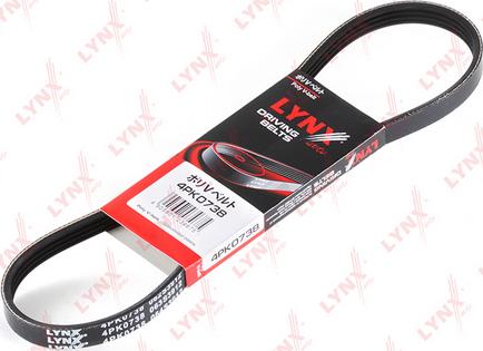 LYNXauto 4PK0738 - Поликлиновой ремень mashina-shop.ru