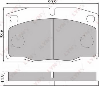 LYNXauto BD-5905 - Тормозные колодки, дисковые, комплект mashina-shop.ru