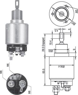 Magneti Marelli 940113050271 - Тяговое реле, соленоид, стартер mashina-shop.ru