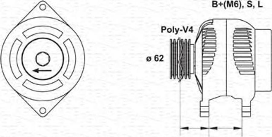 Magneti Marelli 943346016010 - Генератор mashina-shop.ru