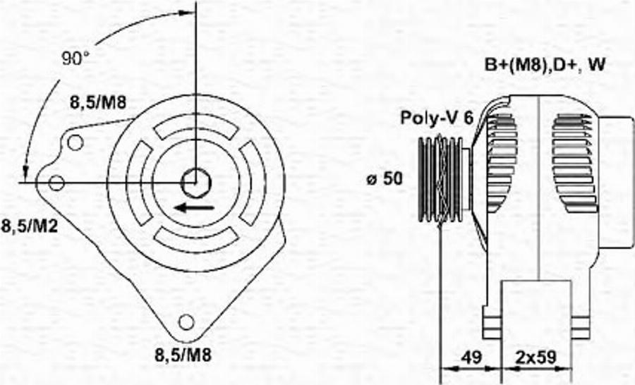 Magneti Marelli 943355004010 - Генератор mashina-shop.ru