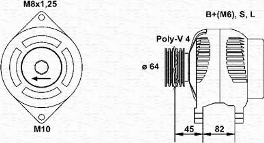 Magneti Marelli 943356941010 - Генератор mashina-shop.ru