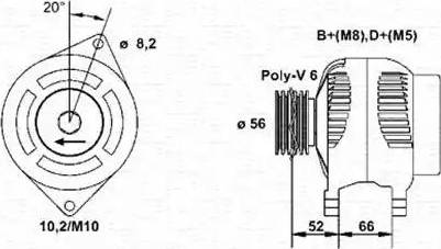 Magneti Marelli 943356964010 - Генератор mashina-shop.ru