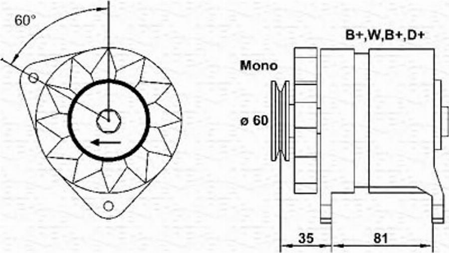 Magneti Marelli 943356455010 - Генератор mashina-shop.ru