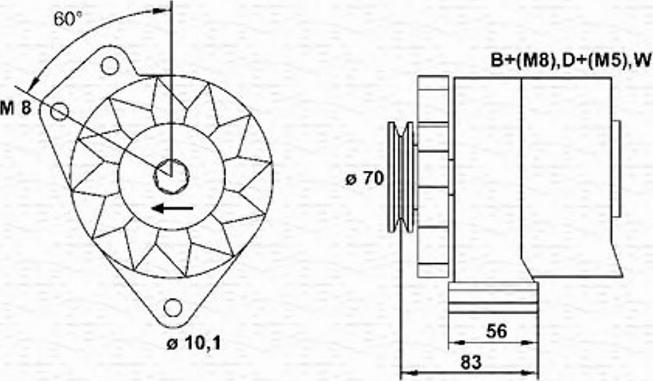 Magneti Marelli 943356510010 - Генератор mashina-shop.ru