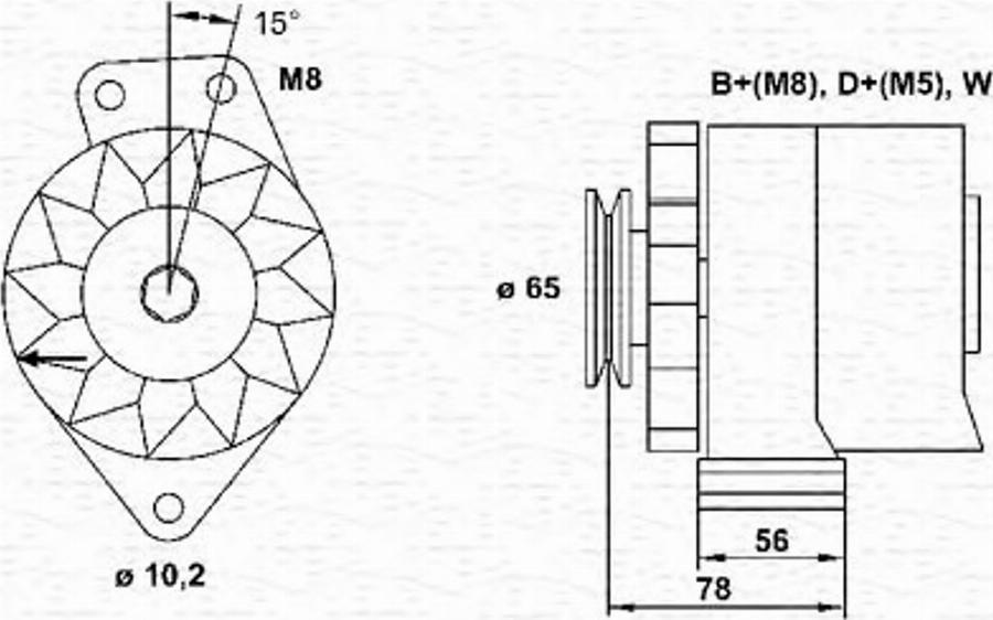 Magneti Marelli 943356681010 - Генератор mashina-shop.ru