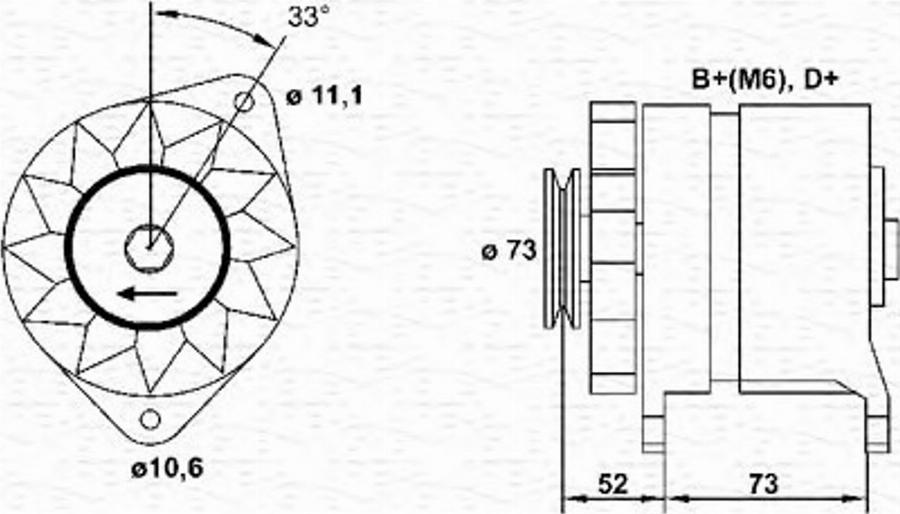 Magneti Marelli 943 35 685 101 0 - Генератор mashina-shop.ru