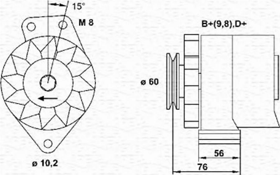 Magneti Marelli 943356217010 - Генератор mashina-shop.ru