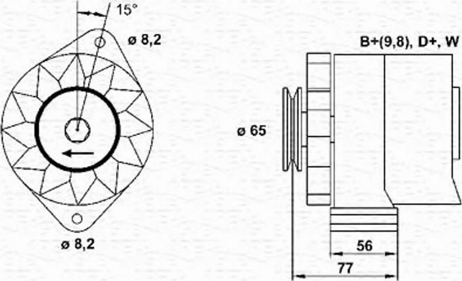 Magneti Marelli 943356701010 - Генератор mashina-shop.ru