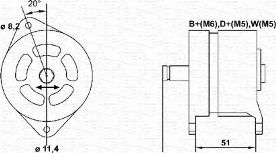 Magneti Marelli 943357557010 - Генератор mashina-shop.ru