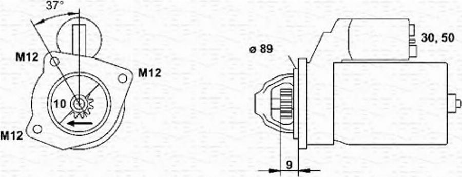 Magneti Marelli 943241015010 - Стартер mashina-shop.ru