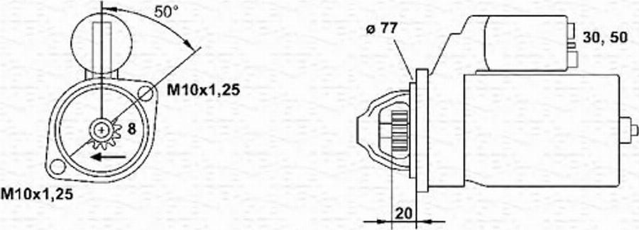 Magneti Marelli 943241124010 - Стартер mashina-shop.ru