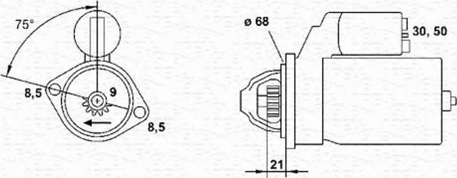 Magneti Marelli 943254082010 - Стартер mashina-shop.ru