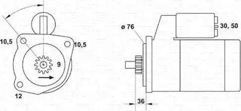 Magneti Marelli 943251572010 - Стартер mashina-shop.ru