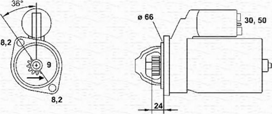 Magneti Marelli 943251072010 - Стартер mashina-shop.ru