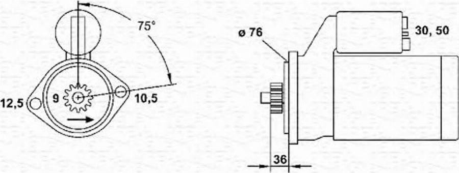 Magneti Marelli 943251165010 - Стартер mashina-shop.ru