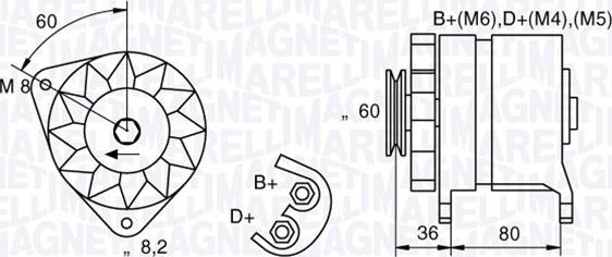 Magneti Marelli 054022604010 - Генератор mashina-shop.ru