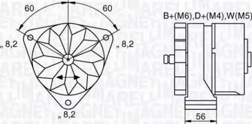 Magneti Marelli 063534897070 - Генератор mashina-shop.ru