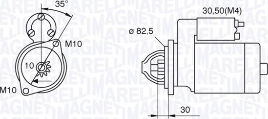 Magneti Marelli 063521092500 - Стартер mashina-shop.ru