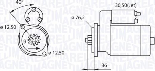 Magneti Marelli 063521210280 - Стартер mashina-shop.ru