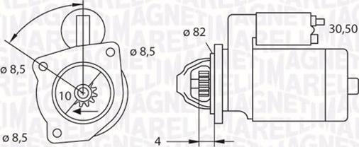 Magneti Marelli 063523625010 - Стартер mashina-shop.ru