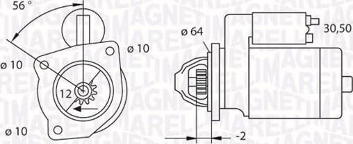 Magneti Marelli 063523622010 - Стартер mashina-shop.ru