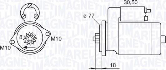 Magneti Marelli 063522620010 - Стартер mashina-shop.ru