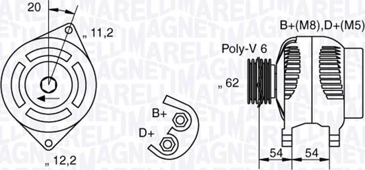 Magneti Marelli 063321807010 - Генератор mashina-shop.ru