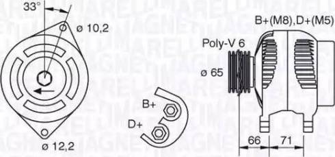 Magneti Marelli 063321391010 - Генератор mashina-shop.ru