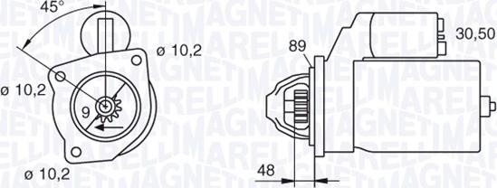 Magneti Marelli 063206834010 - Стартер mashina-shop.ru