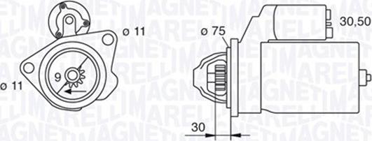 Magneti Marelli 063280034010 - Стартер mashina-shop.ru