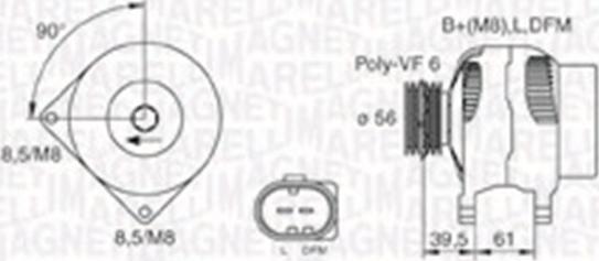 Magneti Marelli 063730002010 - Генератор mashina-shop.ru