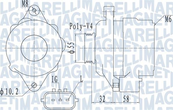 Magneti Marelli 063731943010 - Генератор mashina-shop.ru