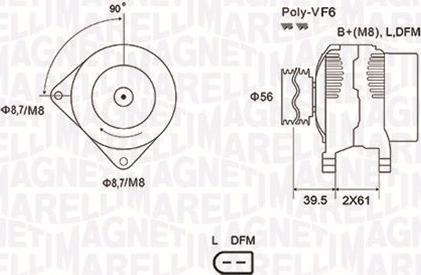 Magneti Marelli 063731912010 - Генератор mashina-shop.ru