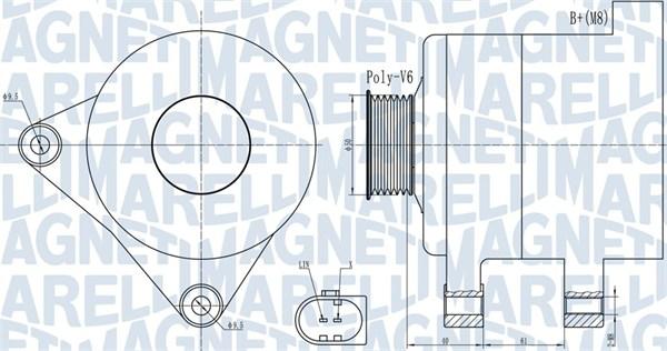 Magneti Marelli 063731986010 - Генератор mashina-shop.ru